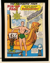 Load image into Gallery viewer, Namor the Sub-Mariner by Jack Kirby 9x12 FRAMED Marvel Comics Art Print Poster
