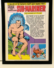 Load image into Gallery viewer, Namor the Sub-Mariner by Jack Kirby 9x12 FRAMED Marvel Comics Vintage Art Print Poster
