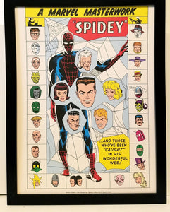 Amazing Spider-Man by Steve Ditko 9x12 FRAMED Marvel Comics Vintage Art Print Poster