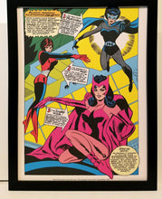 Load image into Gallery viewer, Scarlet Witch Black Widow by Don Heck 9x12 FRAMED Marvel Comics Vintage Art Print Poster
