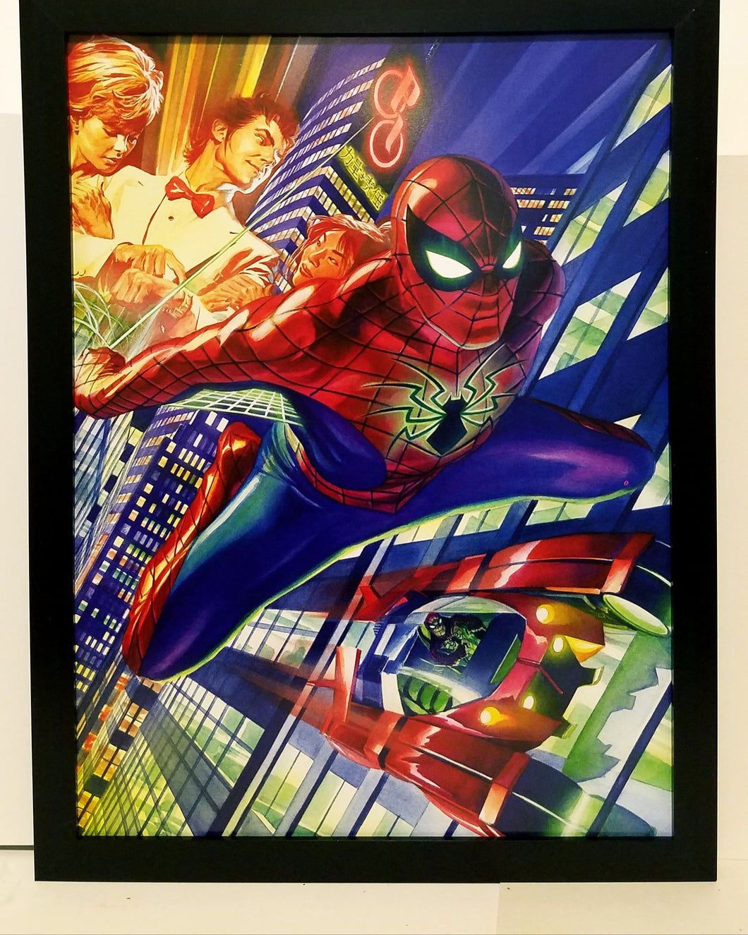 Amazing Spider-Man by Alex Ross 9x12 FRAMED Marvel Comics Art Print Poster