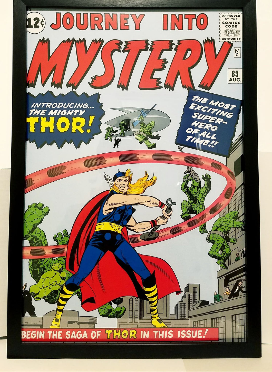 Journey Into Mystery #83 Thor 12x18 FRAMED Marvel Comics Vintage Art Print Poster