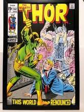 Load image into Gallery viewer, Thor #167 Loki by Jack Kirby 12x18 FRAMED Marvel Comics Vintage Art Print Poster
