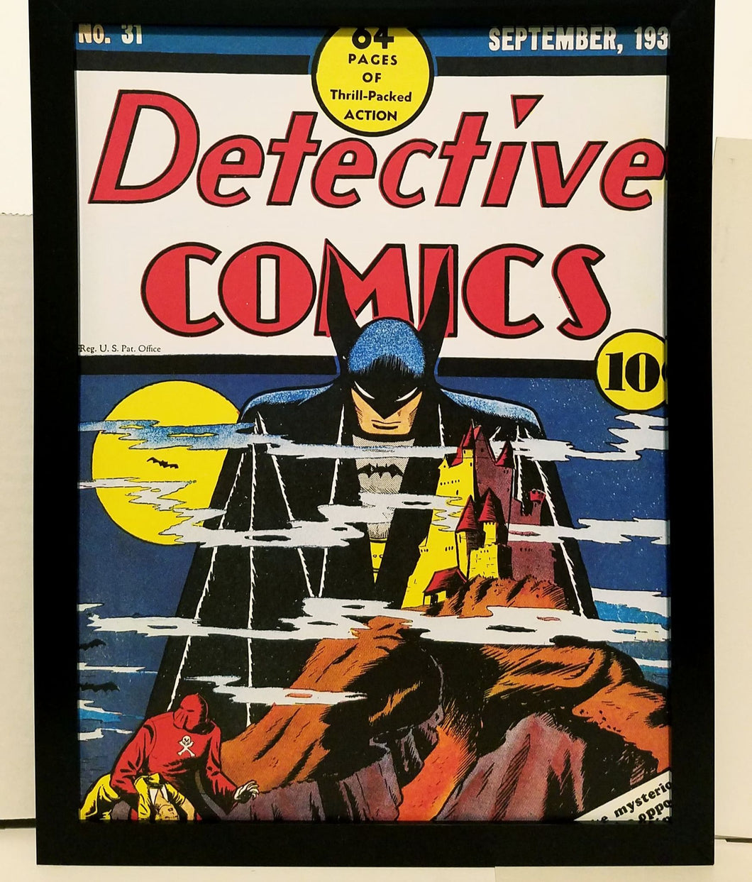 Detective Comics #31 Batman 9x12 FRAMED Vintage 1939 DC Art Print Poster