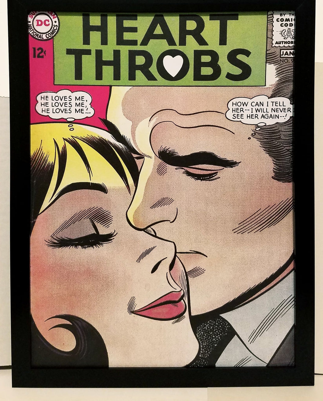 Heart Throbs #93 by John Romita 9x12 FRAMED Vintage 1964 DC Comics Art Print Poster
