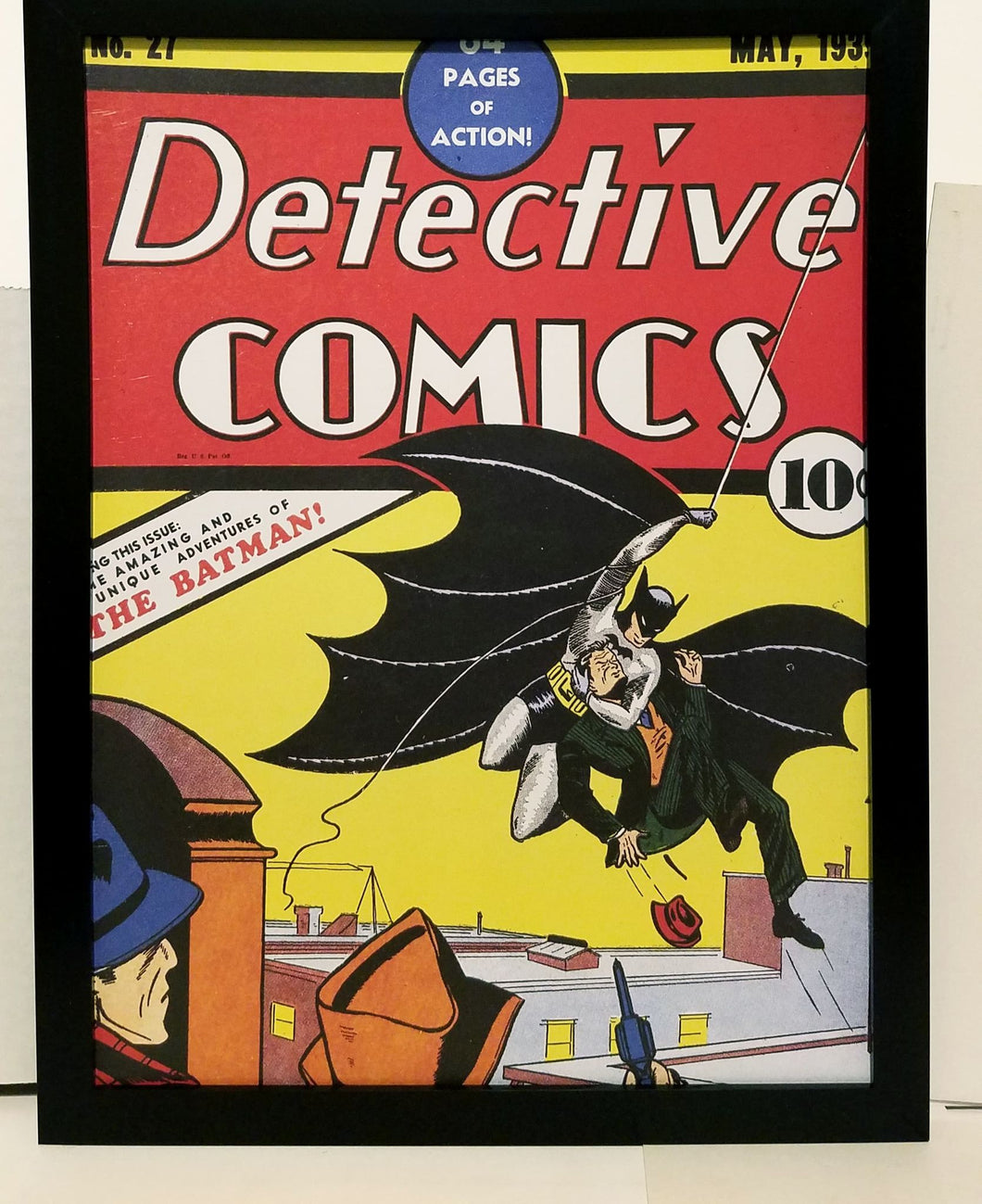Detective Comics #27 Batman 9x12 FRAMED Vintage 1939 DC Art Print Poster