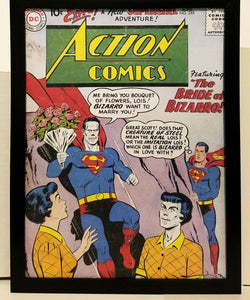 Action Comics #255 Superman 9x12 FRAMED Vintage 1955 DC Comics Art Print Poster
