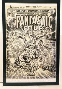 Fantastic Four #153 by Gil Kane 11x17 FRAMED Original Art Poster Marvel Comics