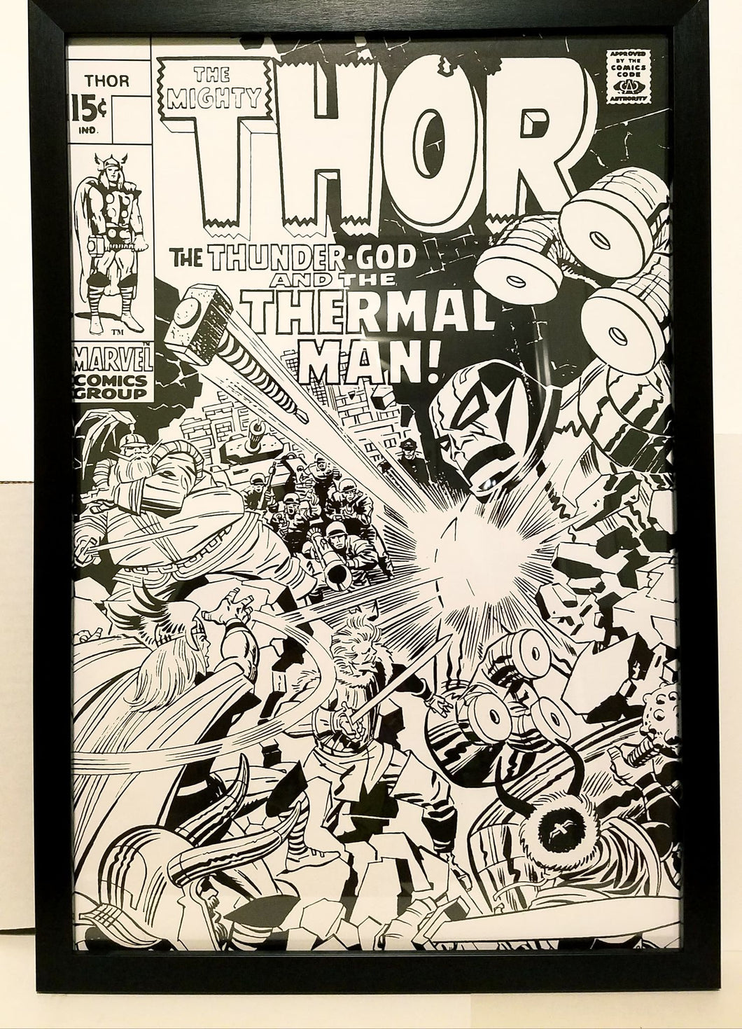 Thor #170 Variant by Jack Kirby 12x18 FRAMED Marvel Comics Vintage Art Print Poster