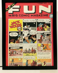 New Fun #1 by Lyman Anderson 9x12 FRAMED Vintage 1935 DC Comics Art Print Poster