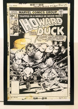 Load image into Gallery viewer, Howard the Duck #5 by Gene Colan 11x17 FRAMED Original Art Poster Marvel Comics
