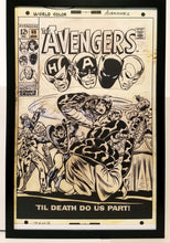 Load image into Gallery viewer, Avengers #60 by John Buscema 11x17 FRAMED Original Art Poster Marvel Comics

