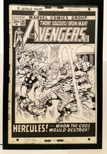 Load image into Gallery viewer, Avengers #99 by John Buscema 11x17 FRAMED Original Art Poster Marvel Comics
