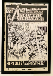 Avengers #99 by John Buscema 11x17 FRAMED Original Art Poster Marvel Comics