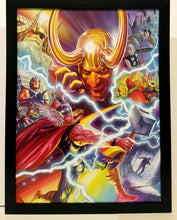 Load image into Gallery viewer, Mighty Thor vs. Loki by Alex Ross 9x12 FRAMED Marvel Comics Art Print Poster

