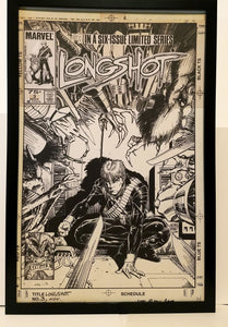 Longshot #3 by Art Adams 11x17 FRAMED Original Art Poster Marvel Comics