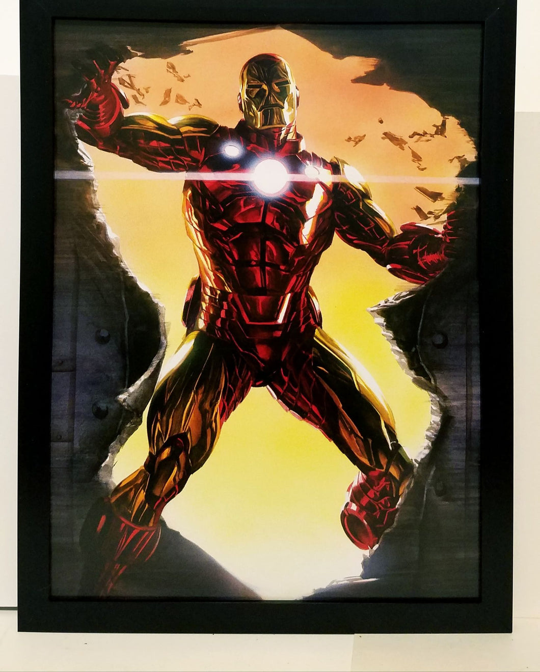 Iron Man by Alex Ross 9x12 FRAMED Marvel Comics Art Print Poster
