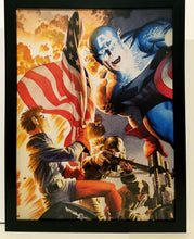 Load image into Gallery viewer, Captain America Jack Kirby Tribute by Alex Ross 9x12 FRAMED Marvel Art Print Poster
