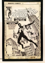 Load image into Gallery viewer, Amazing Spider-Man #252 by Ron Frenz 11x17 FRAMED Original Art Poster Marvel Comics
