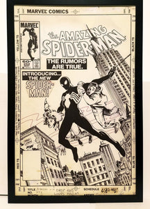 Amazing Spider-Man #252 by Ron Frenz 11x17 FRAMED Original Art Poster Marvel Comics