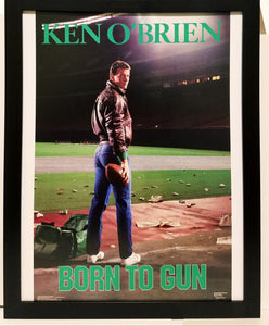 Ken O'Brien NY Jets Costacos Brothers 8.5x11 FRAMED Print Vintage 80s Poster