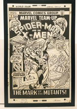Load image into Gallery viewer, Marvel Team-Up #4 by Gil Kane 11x17 FRAMED Original Art Poster Marvel Comics
