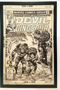 Devil Dinosaur #6 by Jack Kirby 11x17 FRAMED Original Art Poster Marvel Comics