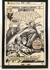 Tomb of Dracula #38 by Gene Colan 11x17 FRAMED Original Art Poster Marvel Comics