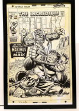 Load image into Gallery viewer, Incredible Hulk #119 by Herb Trimpe 11x17 FRAMED Original Art Poster Marvel Comics
