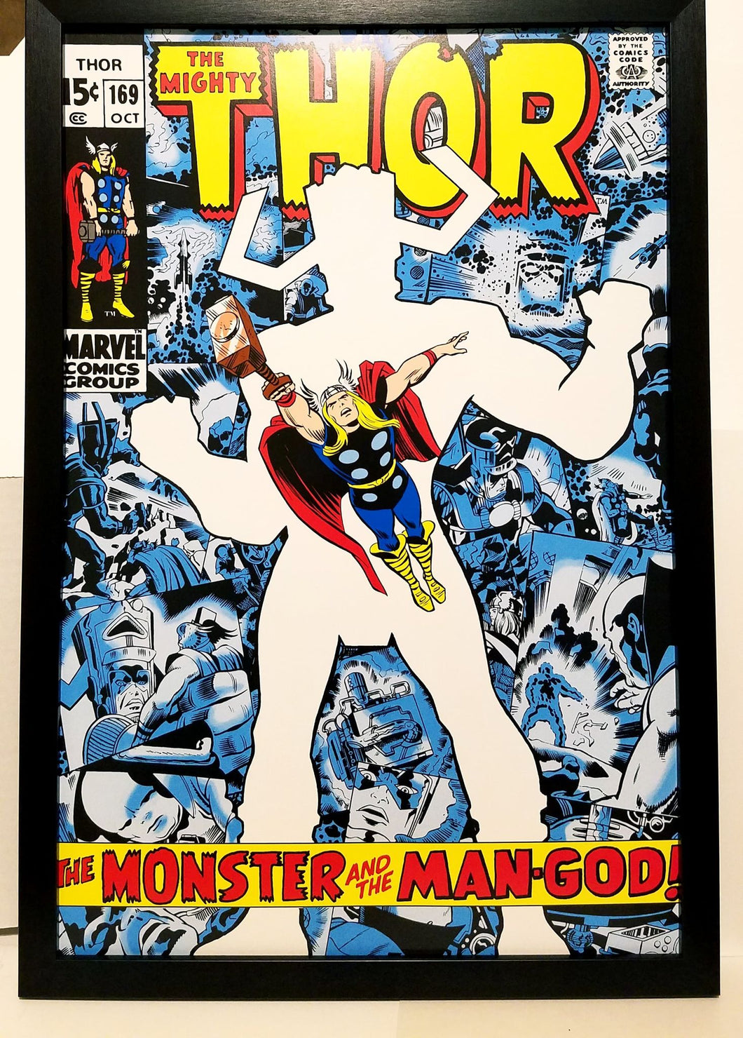 Thor #169 Galactus by Jack Kirby 12x18 FRAMED Marvel Comics Vintage Art Print Poster