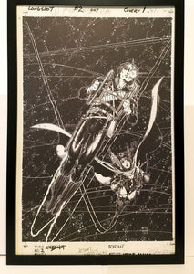 Longshot #2 by Art Adams 11x17 FRAMED Original Art Poster Marvel Comics