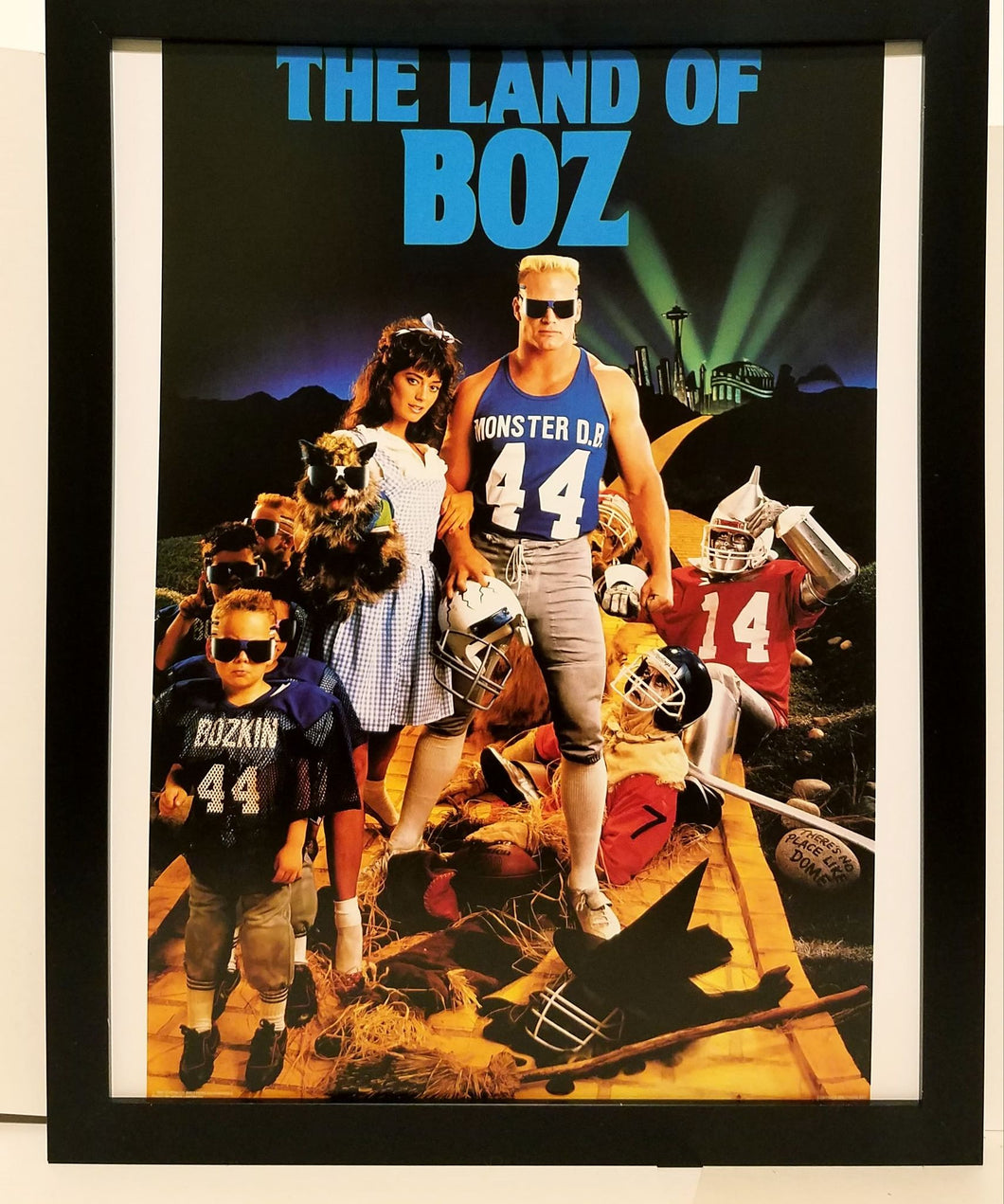Brian Bosworth Seahawks Costacos Brothers 8.5x11 FRAMED Print Vintage 80s Poster