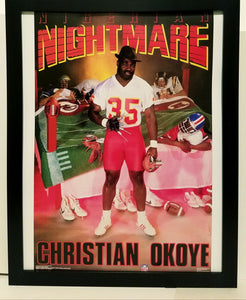 Christian Okoye Home Jersey | Poster