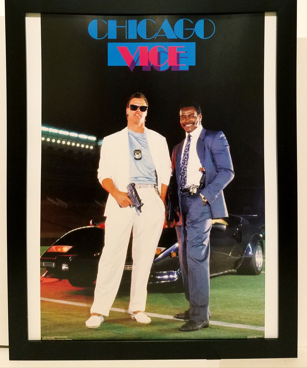 Chicago Vice Bears Payton Costacos Brothers 8.5x11 FRAMED Print Vintage 80s Poster