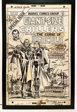 Load image into Gallery viewer, Giant Size Chillers #1 by John Romita 11x17 FRAMED Original Art Poster Marvel Comics
