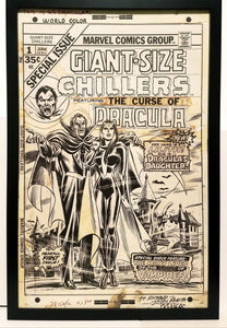 Giant Size Chillers #1 by John Romita 11x17 FRAMED Original Art Poster Marvel Comics