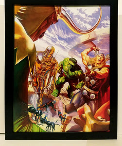 Avengers #1 homage by Alex Ross 8.5x11 FRAMED Marvel Comics Art Print Poster