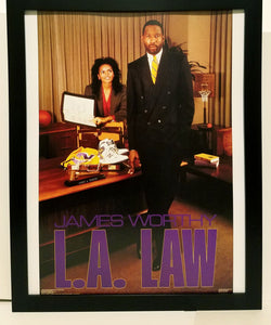 James Worthy LA Lakers Costacos Brothers 8.5x11 FRAMED Print Vintage 80s Poster