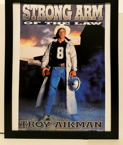 Troy Aikman Cowboys Costacos Brothers 8.5x11 FRAMED Print Vintage 90s Poster
