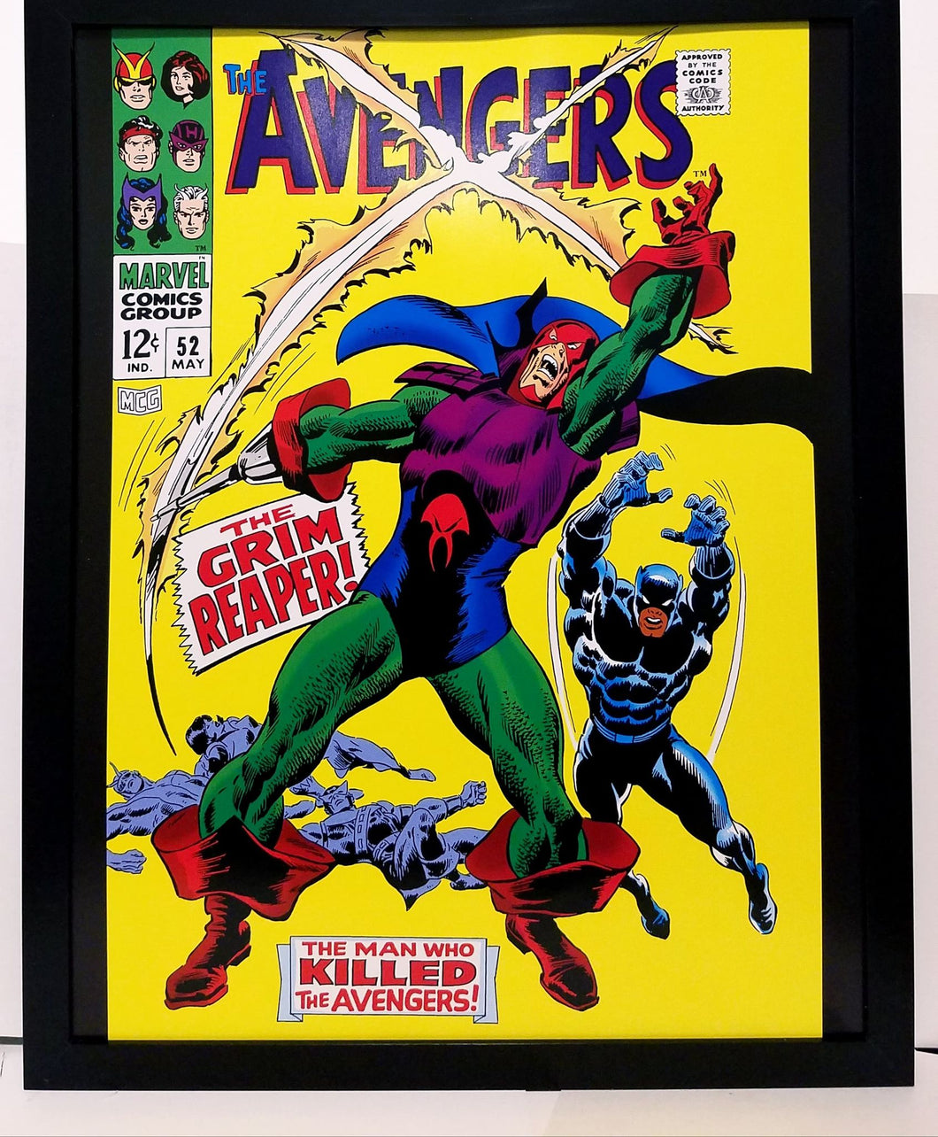 Avengers #52 by John Buscema pg. 1 11x14 FRAMED Marvel Comics Art Print Poster