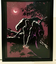 Load image into Gallery viewer, Black Panther by Sophie Campbell 11x14 FRAMED Marvel Comics Art Print Poster
