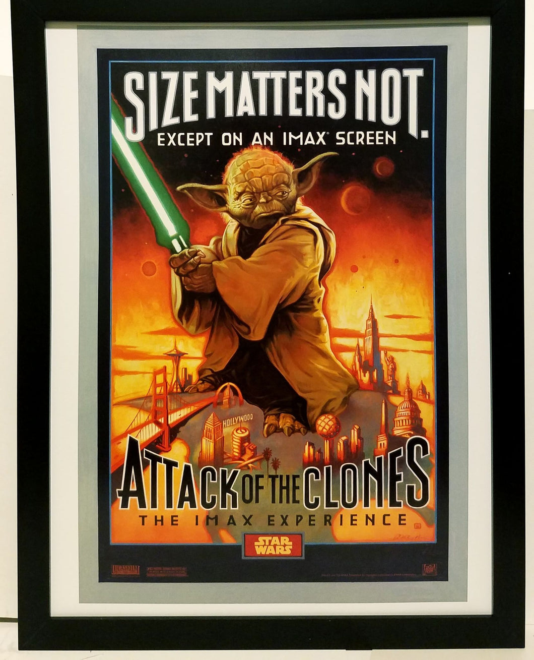Star Wars Attack of the Clones IMAX 2002 9x12 FRAMED Art Print Movie Poster