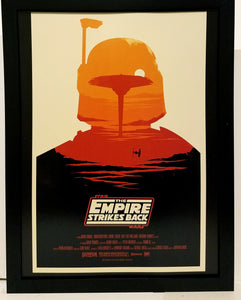 Star Wars Empire Strikes Back by Olly Moss 9x12 FRAMED Art Mondo Print Poster