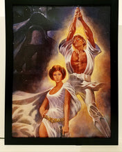 Load image into Gallery viewer, Star Wars 1977 by Tom Jung 9x12 FRAMED Art Print Movie Poster
