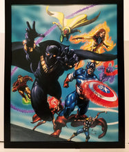 Load image into Gallery viewer, Black Panther Avengers by Joe Jusko 11x14 FRAMED Marvel Comics Art Print Poster
