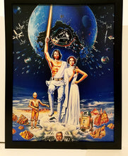Load image into Gallery viewer, Star Wars 1977 Poland Variant by Wojtek Siudmak 9x12 FRAMED Art Print Movie Poster

