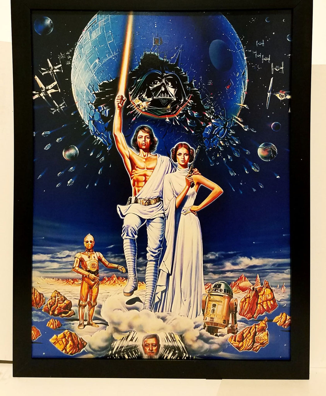 Star Wars 1977 Poland Variant by Wojtek Siudmak 9x12 FRAMED Art Print Movie Poster