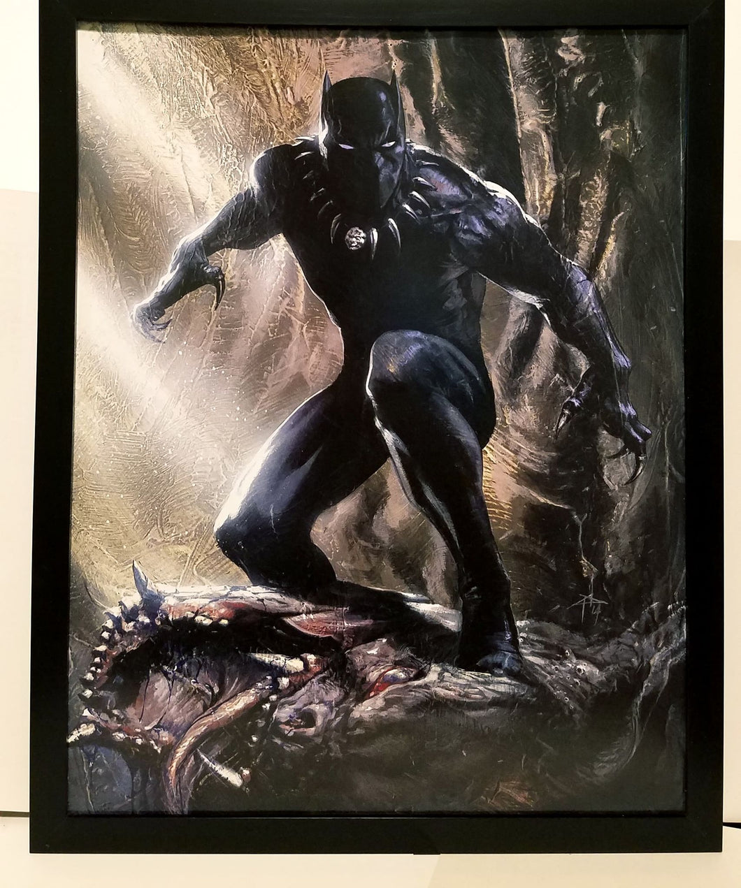Black Panther by Gabriele Dell'Otto 11x14 FRAMED Marvel Comics Art Print Poster