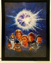 Load image into Gallery viewer, Star Wars Return of Jedi 1985 re-release by 9x12 FRAMED Art Print Movie Poster
