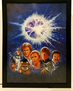 Star Wars Return of Jedi 1985 re-release by 9x12 FRAMED Art Print Movie Poster